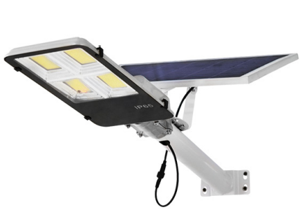 LUMINARIA CON PANEL SOLAR EXTERNO 120W