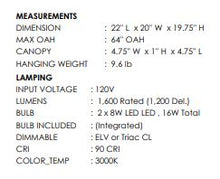 Cargar imagen en el visor de la galería, ZETA MEDIUM,  LED INTEGRADO 16W, ACABADO COLOR NEGRO.
